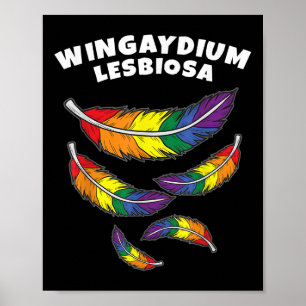 Affiche Wingaydium Lesbiosa _ Lgbtq Support Pour Les Gays 