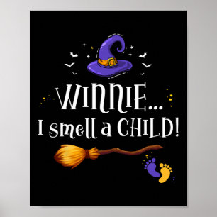 Affiche Winnie Je Sens Un Enfant Halloween Grossesse Annou
