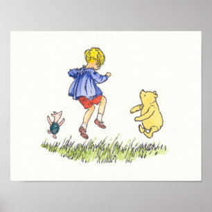 Affiche Winnie The Pooh - Pratique Sauts
