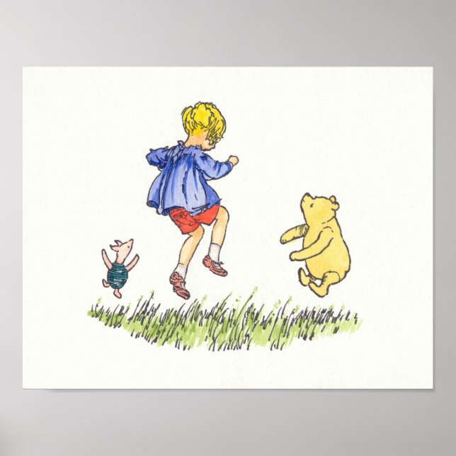 Affiche Winnie The Pooh - Pratique Sauts (Devant)