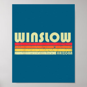 Affiche Winslow Az Arizona Drôle Cadeau de racines de la v
