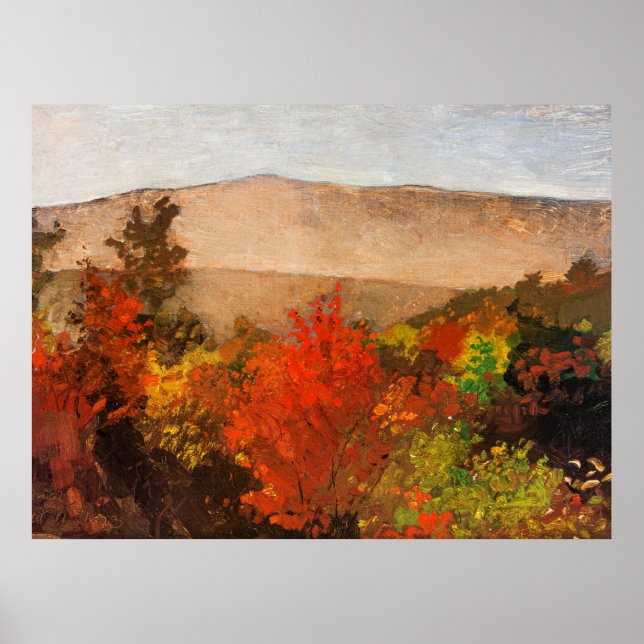 Affiche Winslow Homer, cimes d'automne, (Devant)