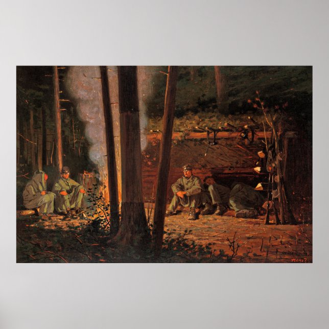 Affiche Winslow Homer - Devant Yorktown, (Devant)