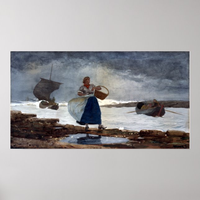 Affiche Winslow Homer Inside the Bar (Devant)