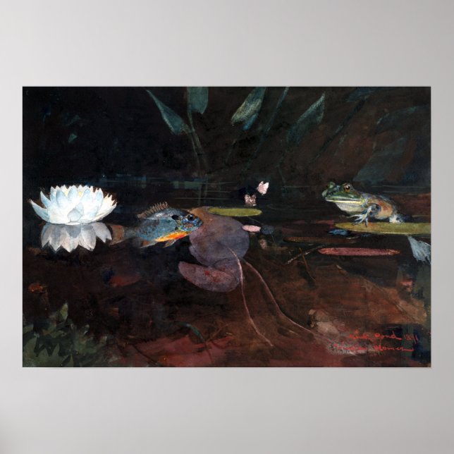 Affiche Winslow Homer Mink Pond (Devant)