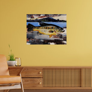 Affiche Winslow Homer peinture, Basse