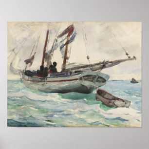 Affiche Winslow Homer - Schooner - Nassau