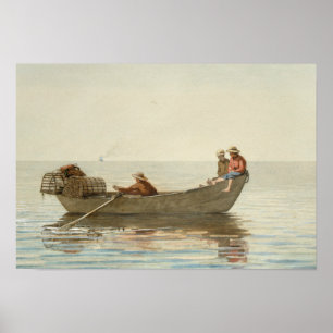 Affiche Winslow Homer - Trois garçons dans un Dory