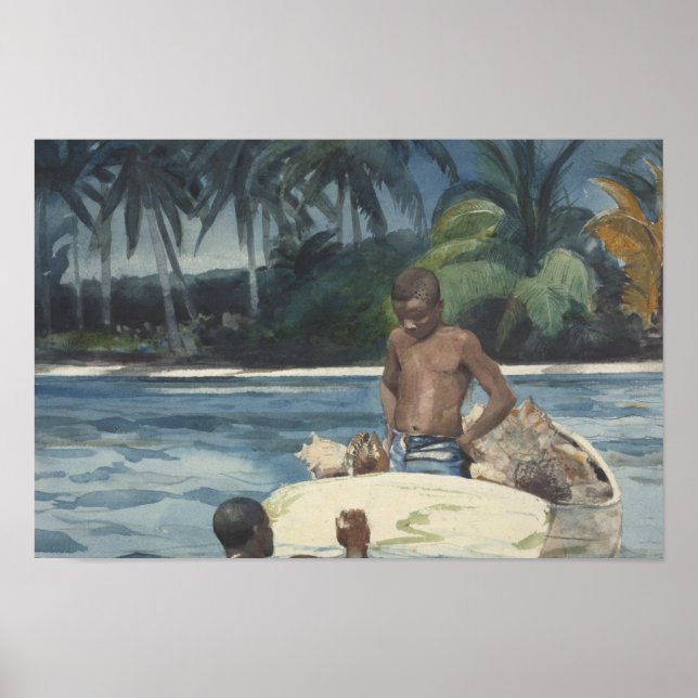 Affiche Winslow Homer - West India Divers (Devant)