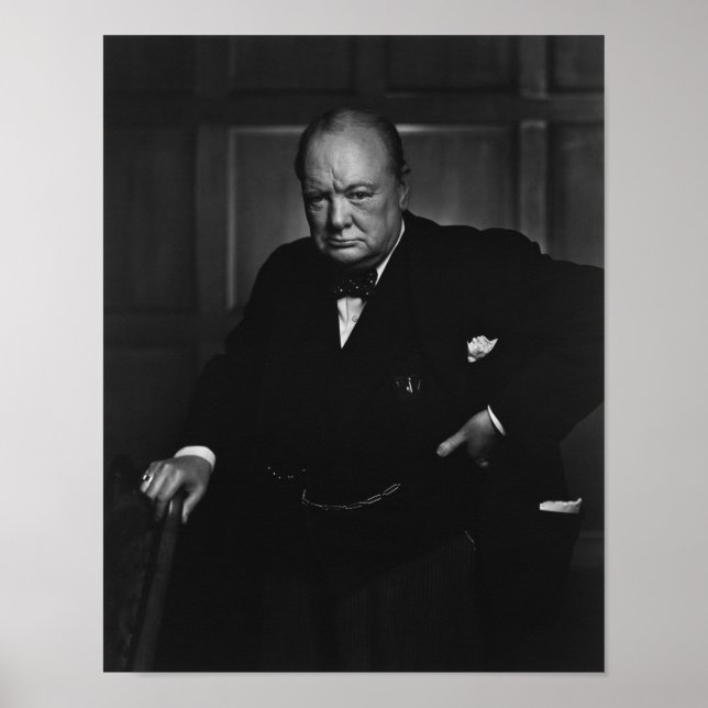 Affiche Winston Churchill Portrait - Le lion rugissant (Devant)