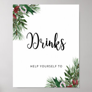 Affiche Winter baby santa Drinks