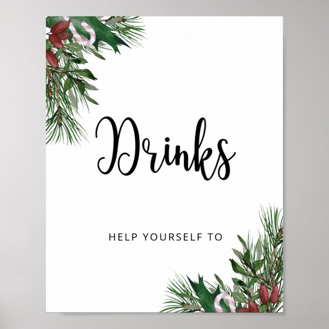 Affiche Winter baby santa Drinks (Devant)