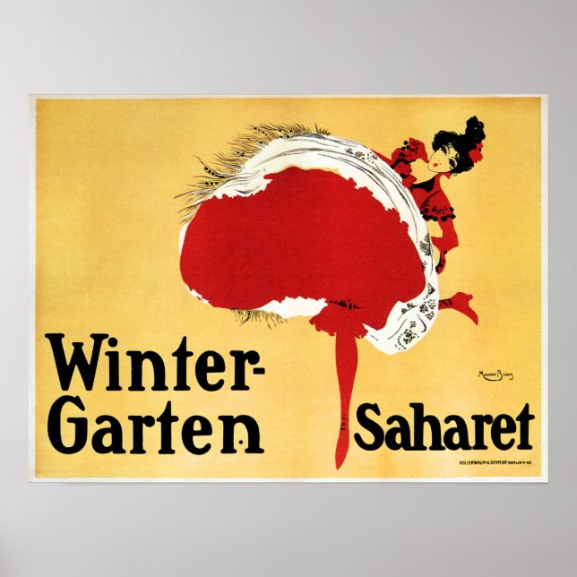 Affiche Winter Garten Sahraoui Cabaret Danseuse Vieux Théâ (Devant)