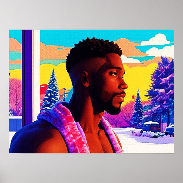 Affiche Winter Holiday Beefcake Hunk 2501 (Devant)