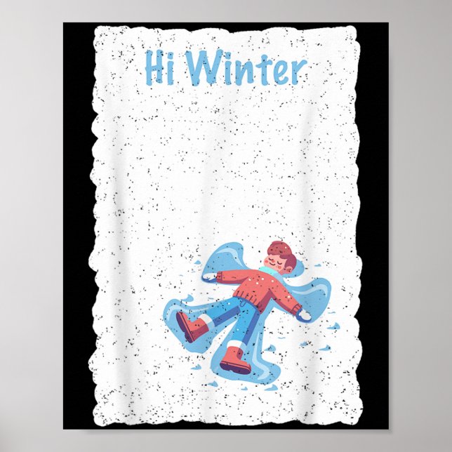 Affiche Winter Holiday Ski Christmas Ski X-mas Skiing Skie (Devant)