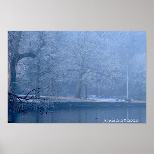 Affiche Winter on the river (Devant)