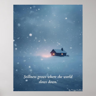 Affiche Winter Serenity Art Print – “Soft Light in Quiet S
