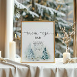 Affiche Winter snow Christmas tree mom-osa bar<br><div class="desc">Winter snow Christmas tree mom-osa bar Poster.
Matching items available.</div>