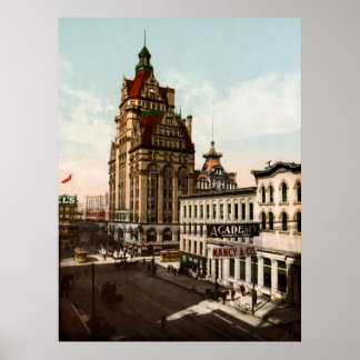 Affiche Wisconsin Street Milwaukee