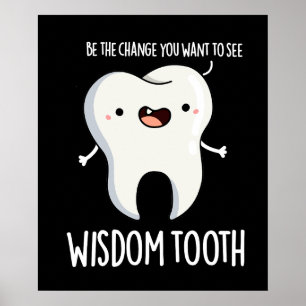 Affiche Wisdom Dentelle Dentelle Sage Dentelle Douleur Pun