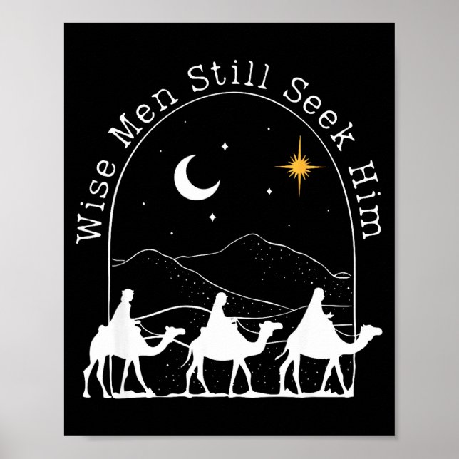 Affiche Wise Men Still Seek Him Christian Christmas Jesus  (Devant)
