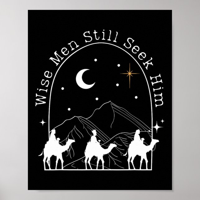 Affiche Wise Men Still Seek Him Christian Christmas Jésus (Devant)