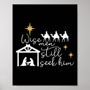 Affiche Wise Men Still Seek Him Christian Christmas Jésus