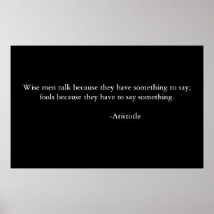 Affiche Wise saying