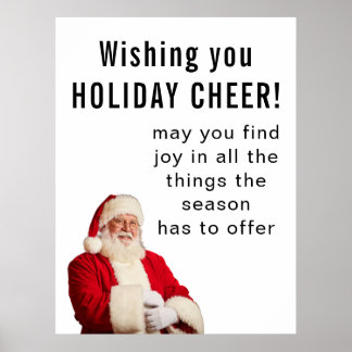 Affiche Wishing you HOLIDAY CHEER