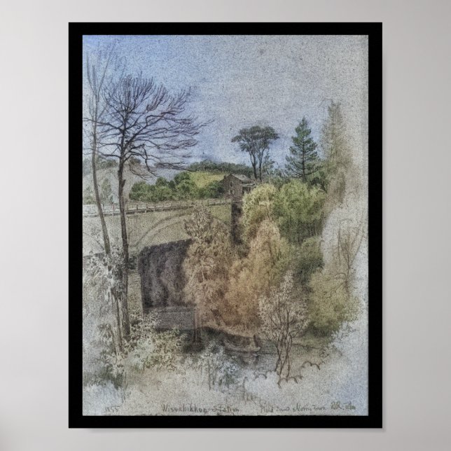 Affiche Wissahickon Station Railroad Bridge Pennsylvanie (Devant)