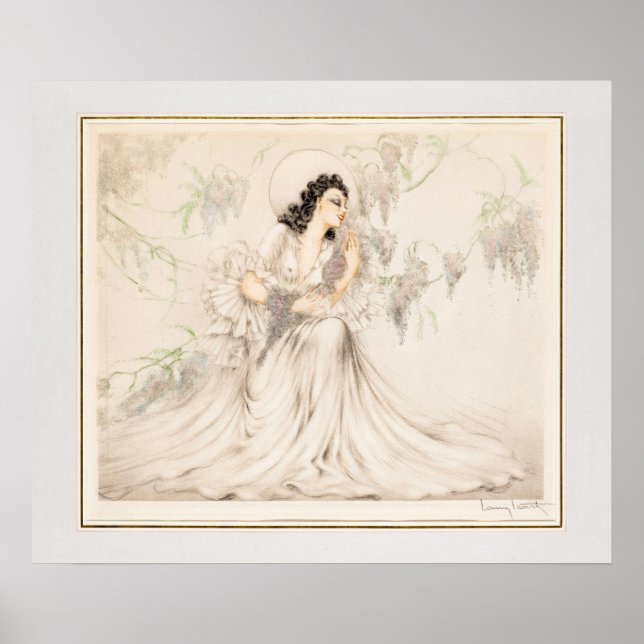 Affiche Wisteria, 1940 par Louis Icart (Devant)
