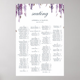 Affiche Wisteria dreams seating chart