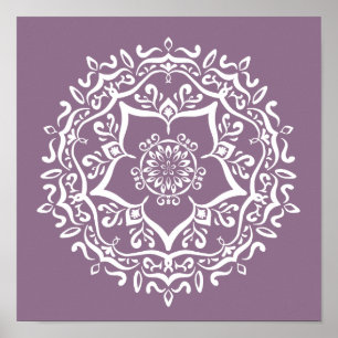 Affiche Wisteria Mandala