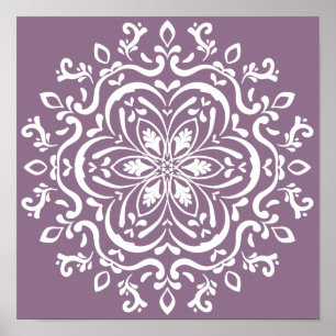 Affiche Wisteria Mandala