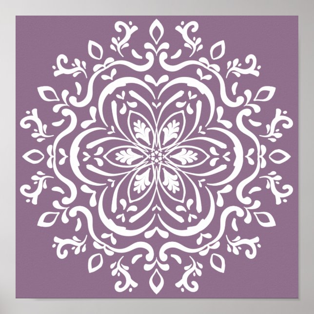 Affiche Wisteria Mandala (Devant)
