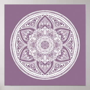 Affiche Wisteria Mandala