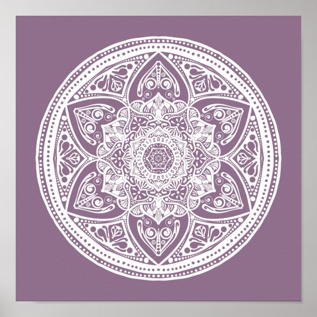 Affiche Wisteria Mandala (Devant)