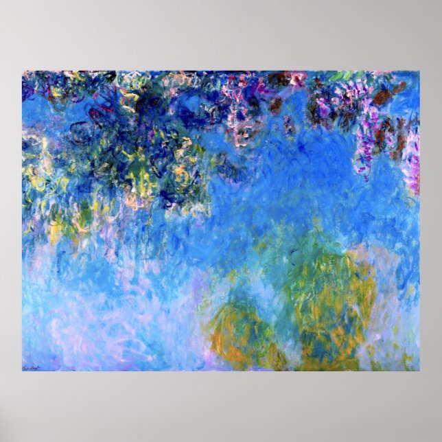 Affiche Wisteria par impressionniste Claude Monet (Devant)