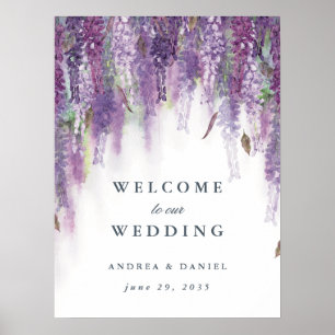Affiche Wisteria rêves accueil signe mariage