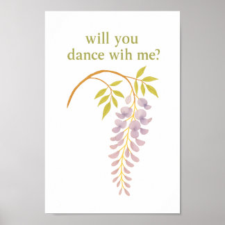 Affiche Wisteria — Vous allez danser avec moi ?