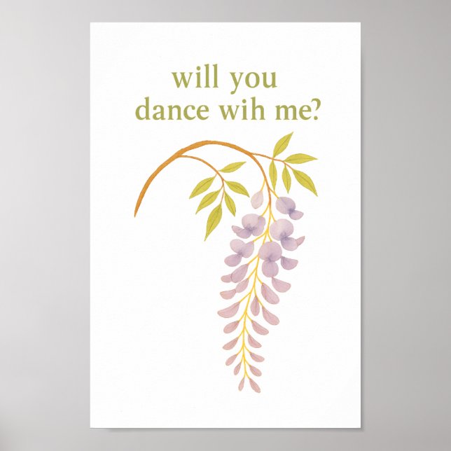 Affiche Wisteria — Vous allez danser avec moi ? (Devant)