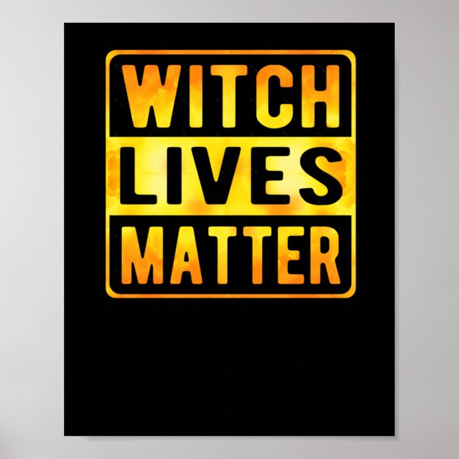 Affiche Witch Vit Drôle Halloween sorcier mème Wiccan Witc (Devant)