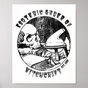 Affiche Witchcraft Magie Ordre Occulte sorcière Alchimiste
