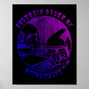 Affiche Witchcraft Magie Ordre Occulte sorcière Alchimiste