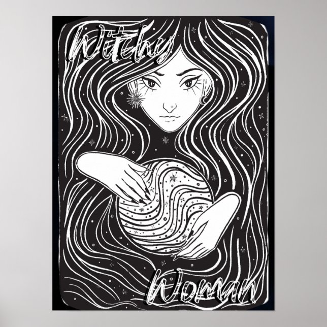 Affiche Witchy Woman Artistique (Devant)