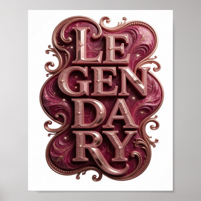 Affiche Witty Gold DESIGN LÉGENDAIRE Moderne (Devant)