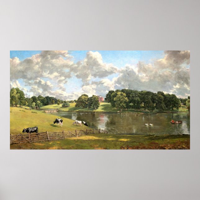 Affiche Wivenhoe Park, Essex - John Constable Fine Art (Devant)