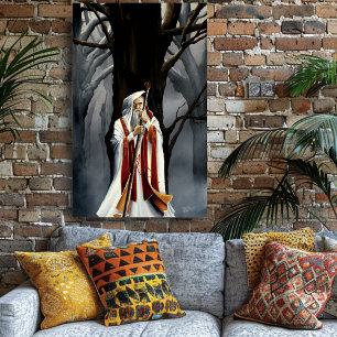 Affiche Wizard blanc