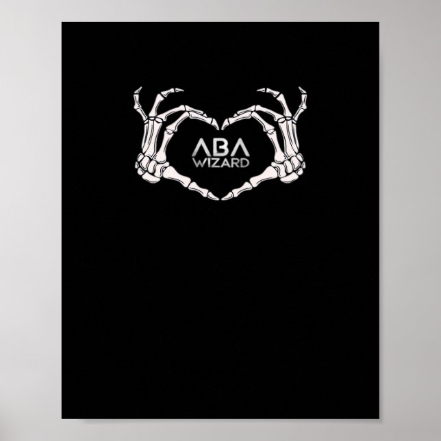 Affiche Wizard Classic - Skeleton Hands Heart (Devant)