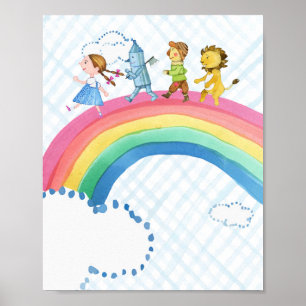 Affiche Wizard of Oz Rainbow Wall Art Print